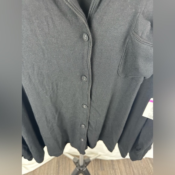 Skims SOFT LOUNGE LONG SLEEVE BLACK SLEEP TOP Size 4X (26-28)NWT - Picture 13 of 17